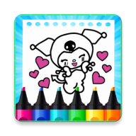 可爱黑米图画书(ColoringBookKuromi)_logo